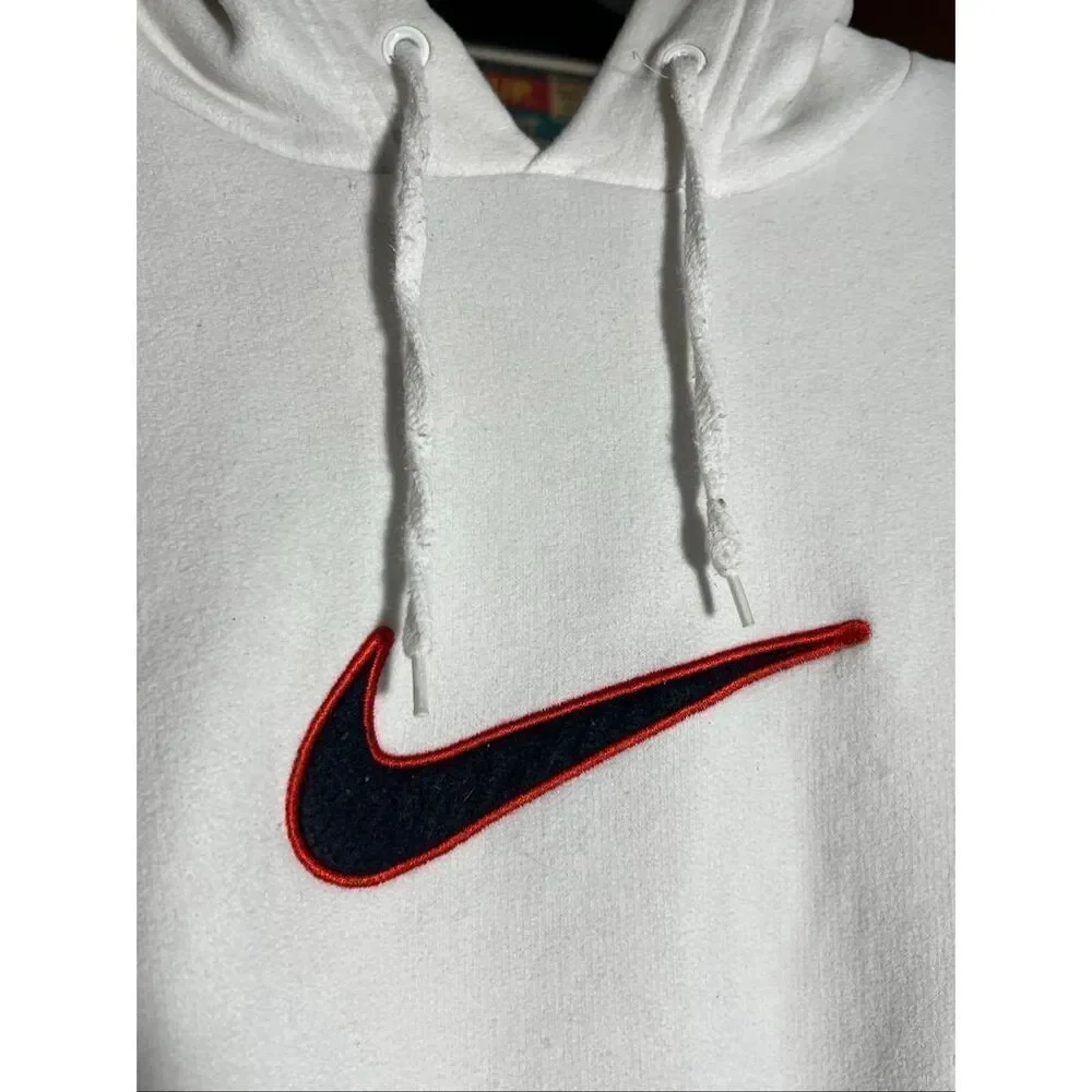 Vintage Y2K Nike Center Swoosh Embroidered Hoodie